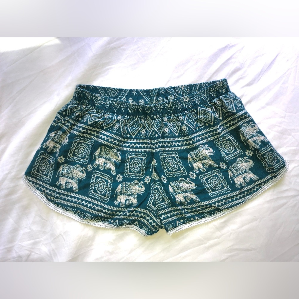 Three Cranes Gallery Indian Print Shorts